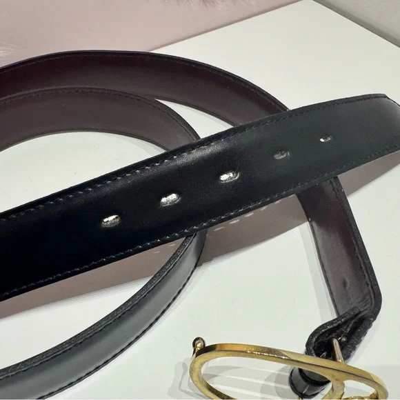 Vintage Gucci GG Logo Buckle Leather Belt - Replacement Strap - Auth Buckle 42” - Picture 11 of 15